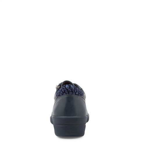 ZIERA NEWTON BLEU MARINE LÉOPARD MULTICOLORE