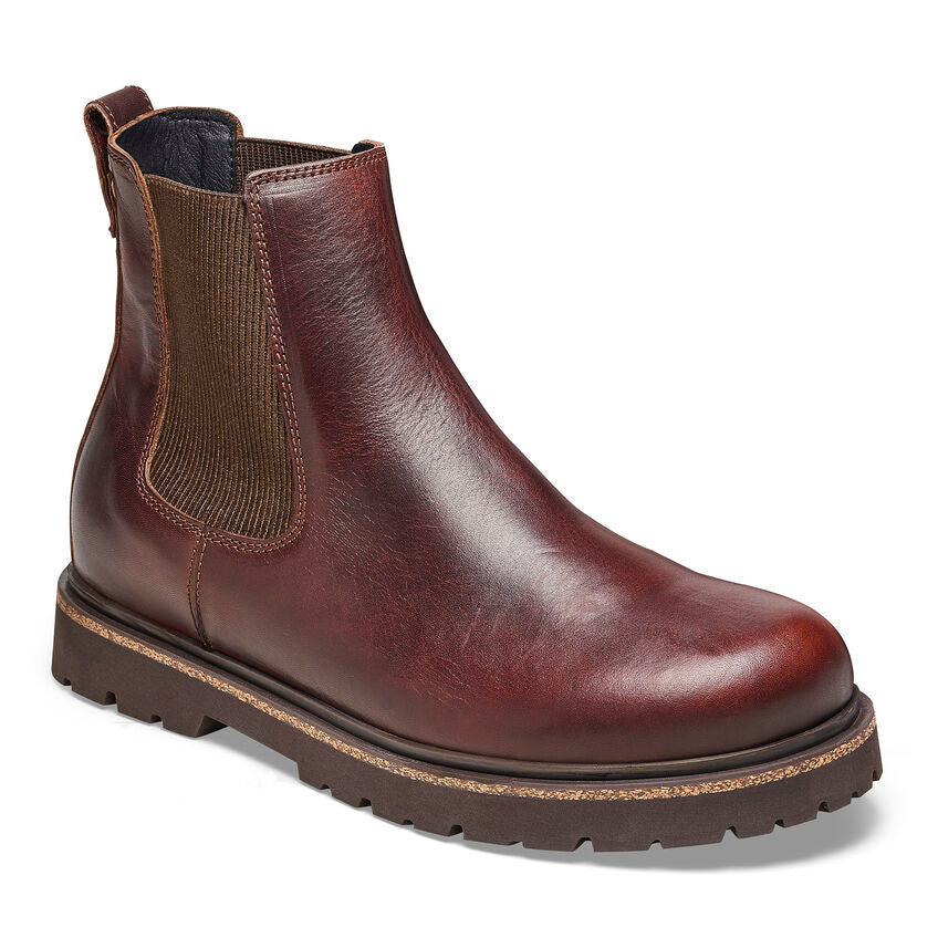 BIRKENSTOCK HIGHWOOD M SLIP-ON CUIR CHOCOLAT 