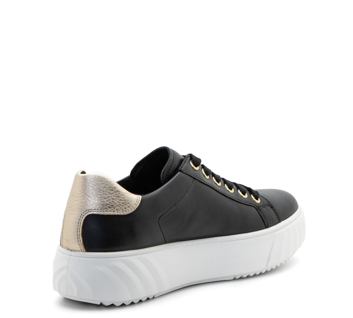 ARA SHOES MIKKY SNEAKER À LACETS EN CUIR DE VEAU NOIR