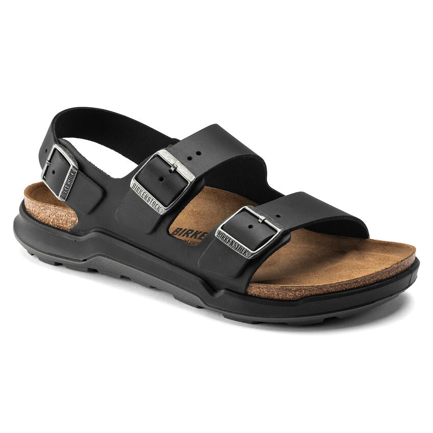 BIRKENSTOCK MILANO CT CUIR HUILÉ NOIR