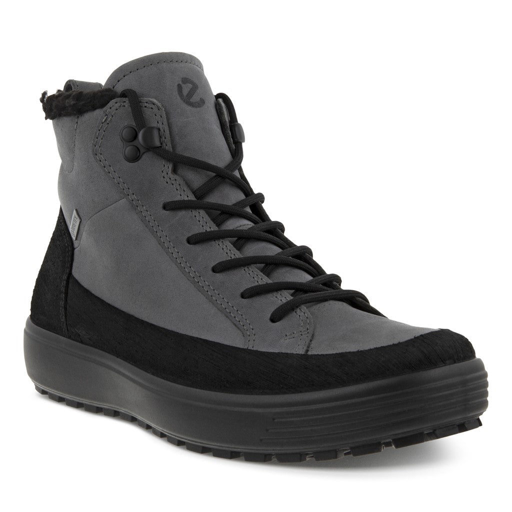 ECCO SOFT 7 TRED HOMME HAUTE CUT BO NOIR/TITANE