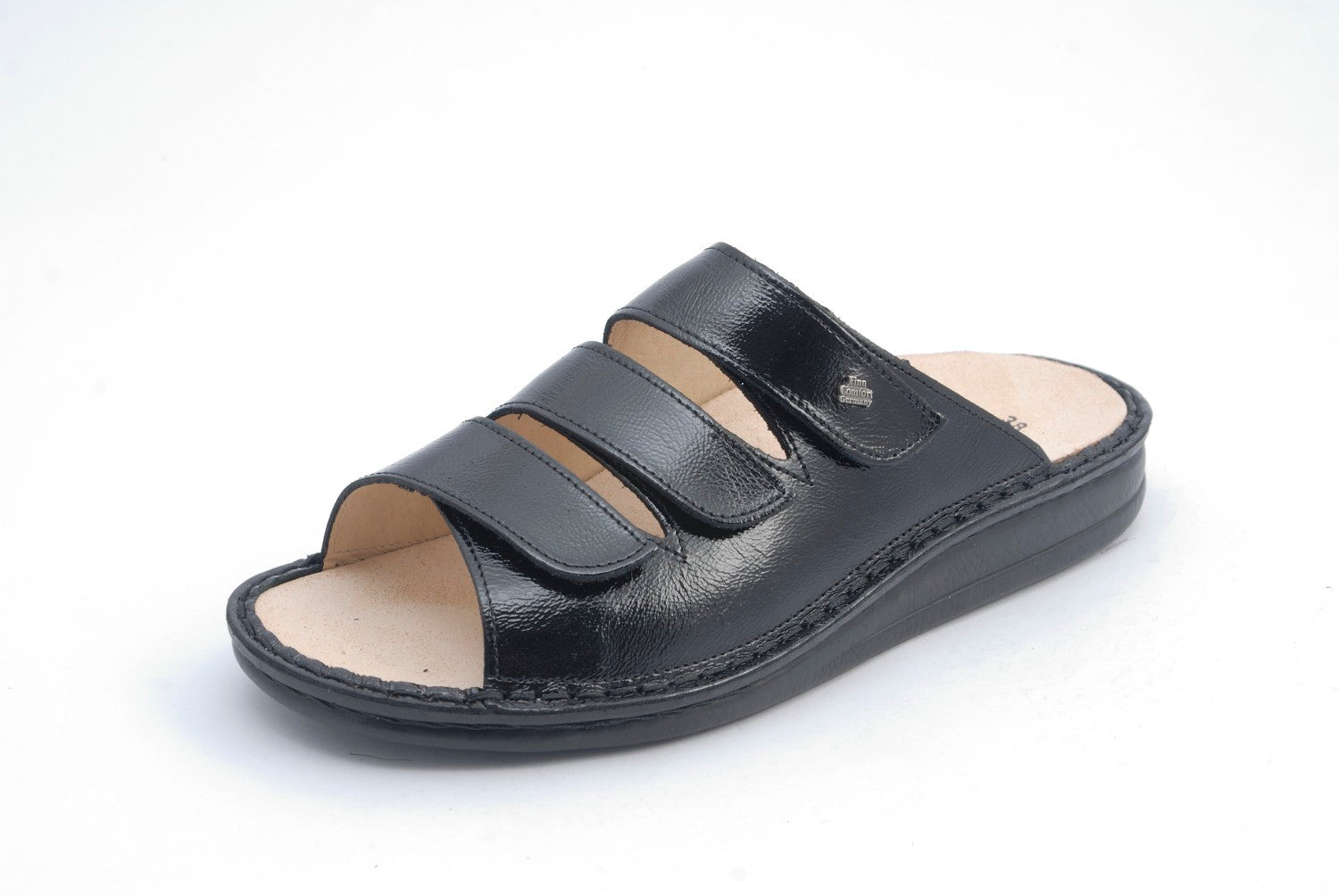 SANDALE FINN COMFORT KORFU NOIR VERNI