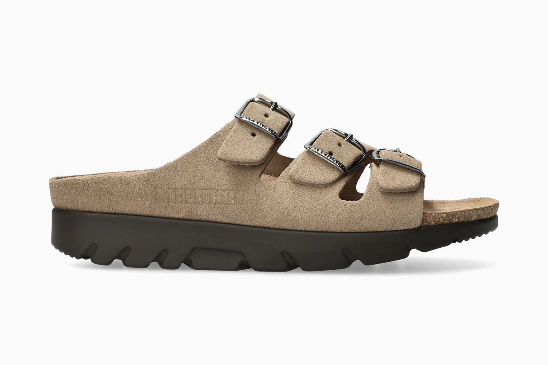 MEPHISTO ZACH SANDAL WARM GREY