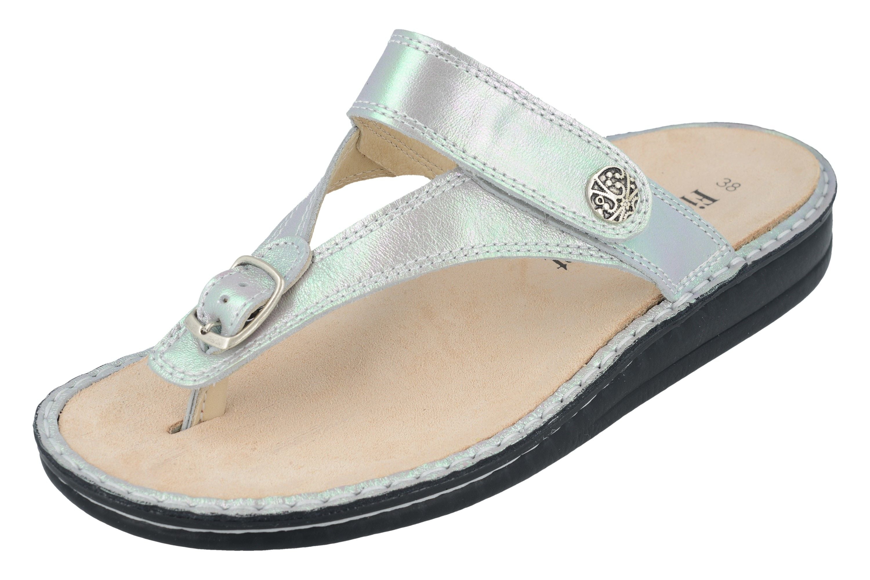 FINN COMFORT ALEXANDRIA SOFT STRING ARGENTO IRIDE