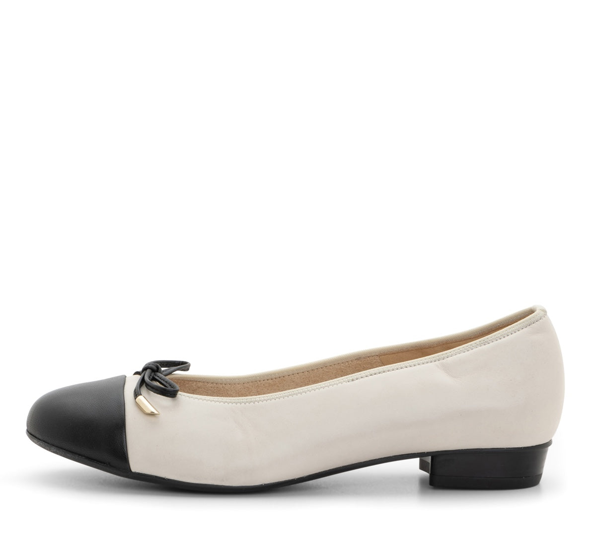 CHAUSSURES ARA BALLET BELINDA EN CUIR CRÈME