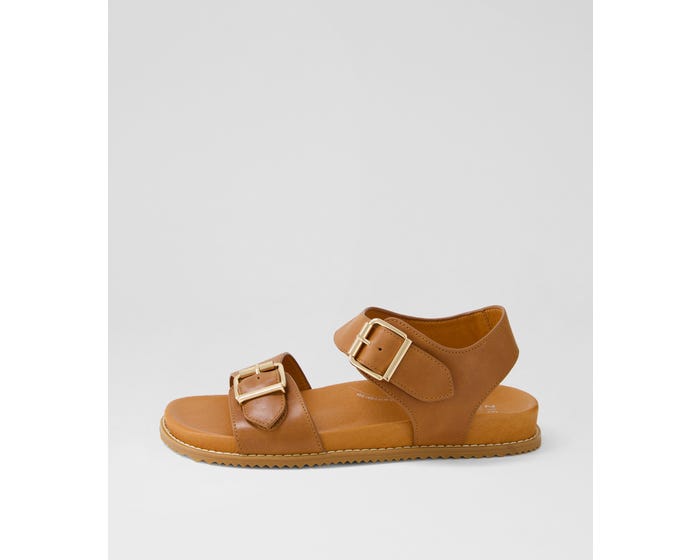 SANDALES ZIERA HASTICE CUIR BRUN