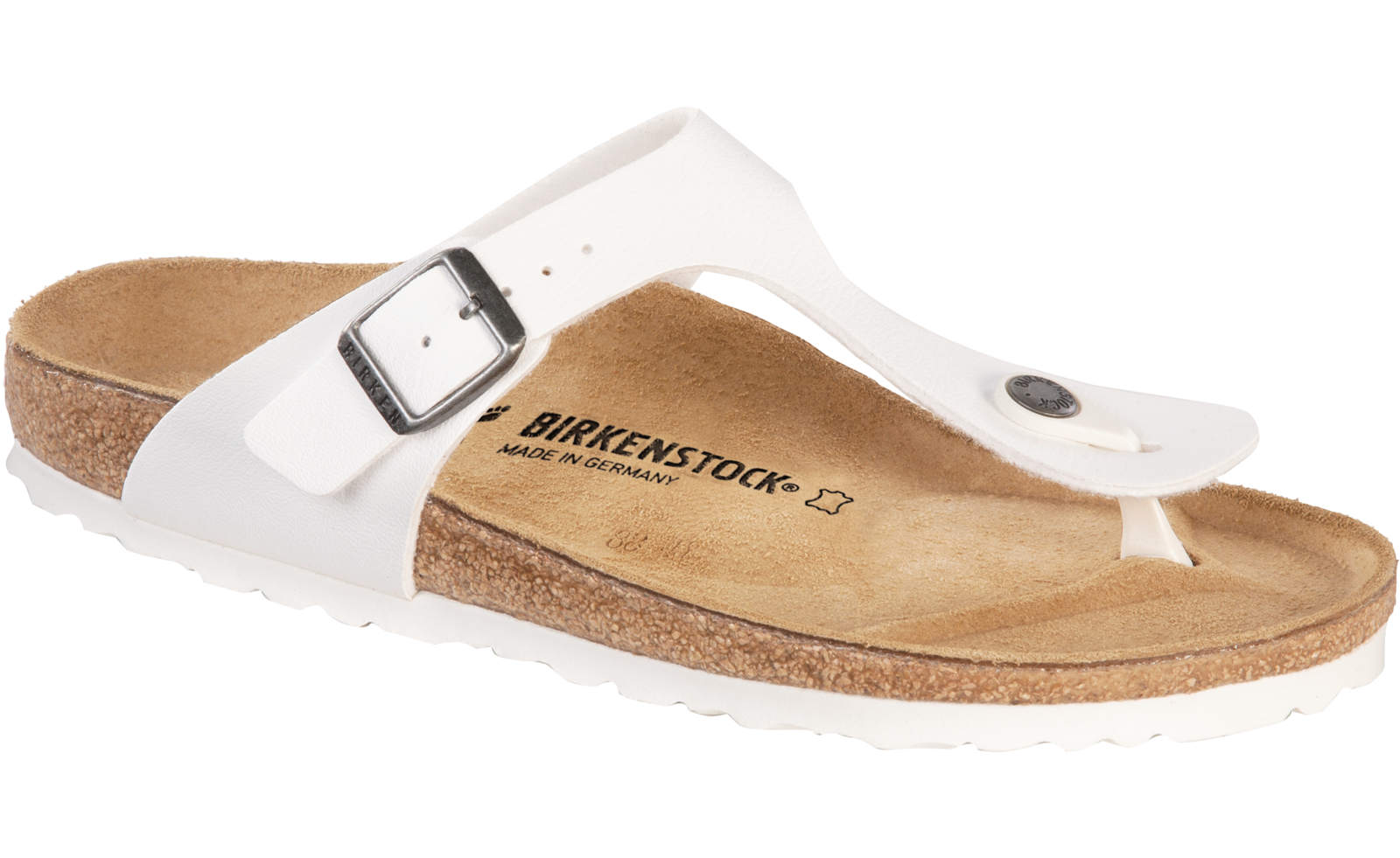 BIRKENSTOCK GIZEH BIRKO FLOR BLANC