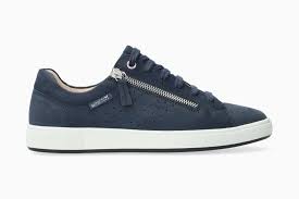 Baskets MEPHISTO NIKITA avec fermeture éclair latérale bleu foncé