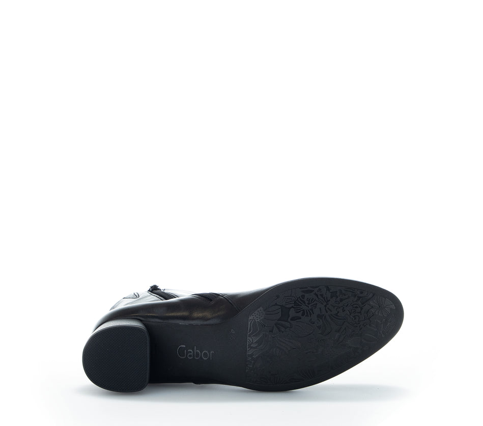 BOTTINES MID GABOR 32.940.57 CUIR NOIR