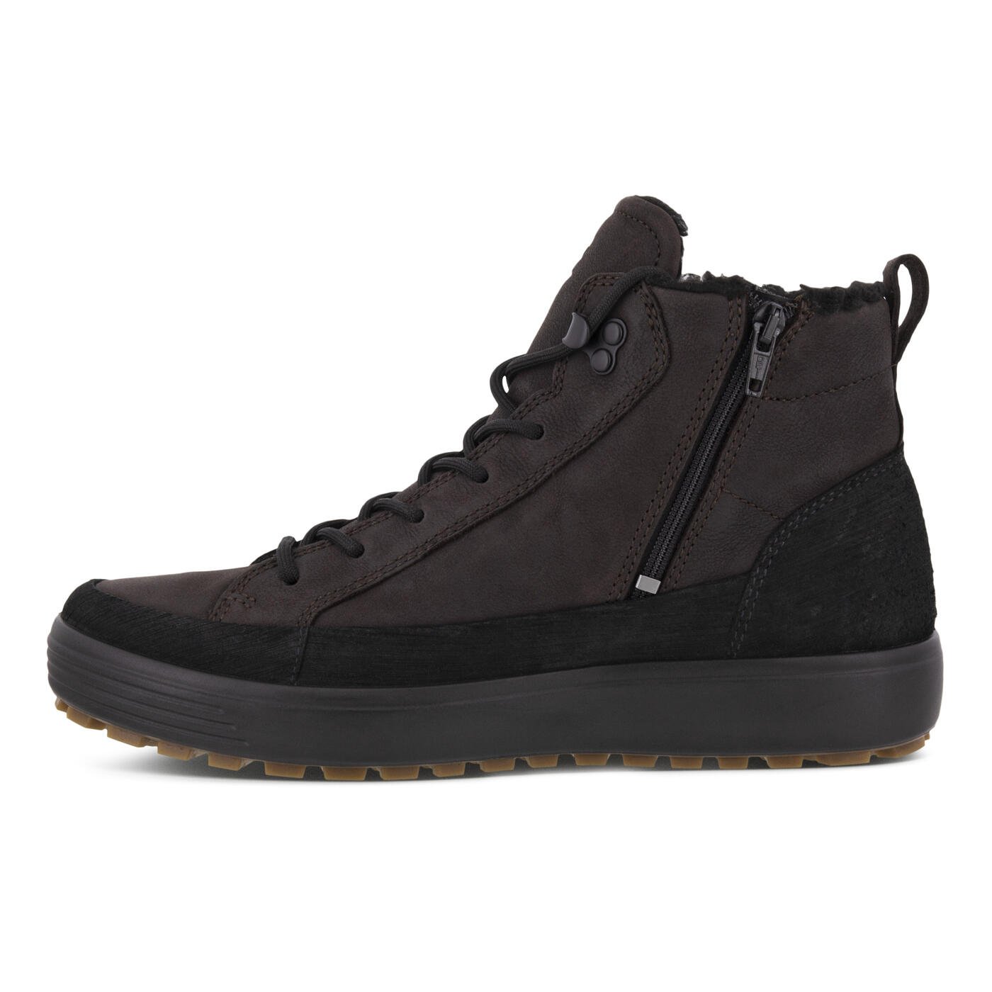 ECCO SOFT 7 TRED HOMME HAUTE CUT BO NOIR/MOKA
