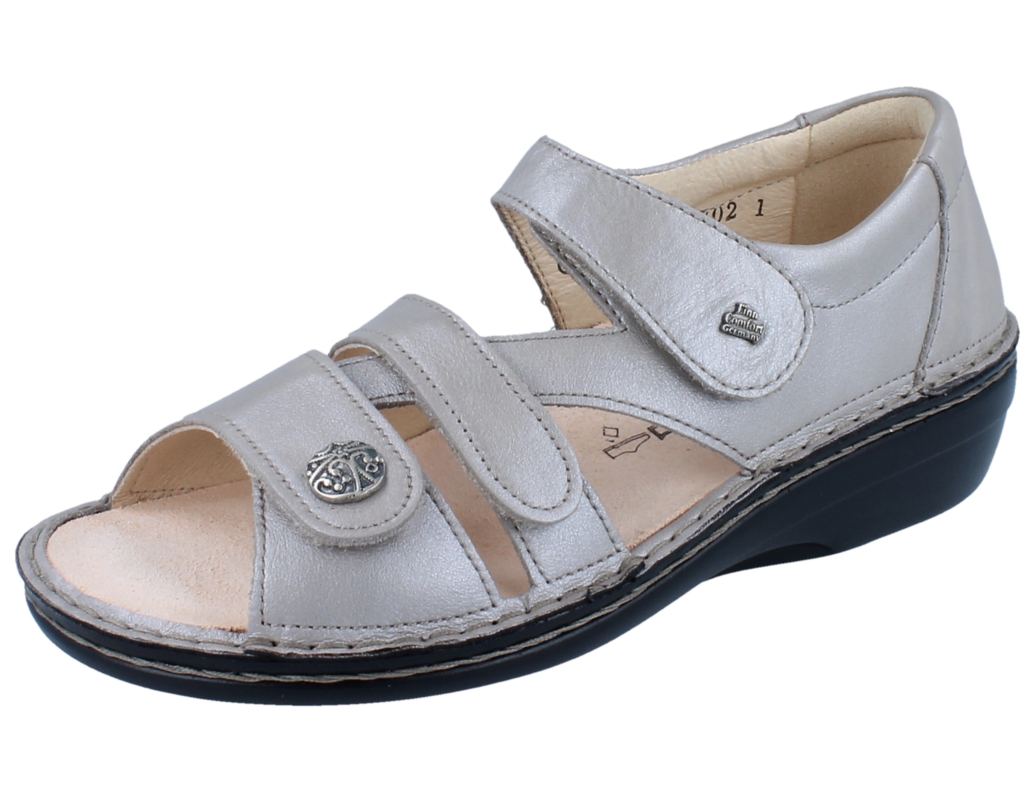 FINN COMFORT SINTRA TALON FERMÉ SOUPLE TAUPE LUXPERLA