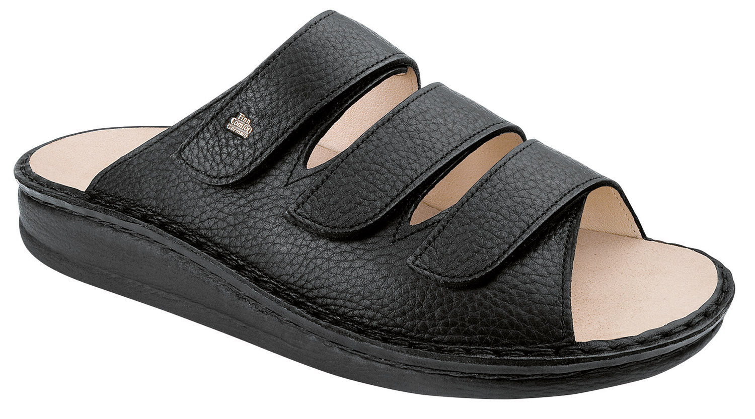 FINN COMFORT KORFU SANDAL BLACK BISON