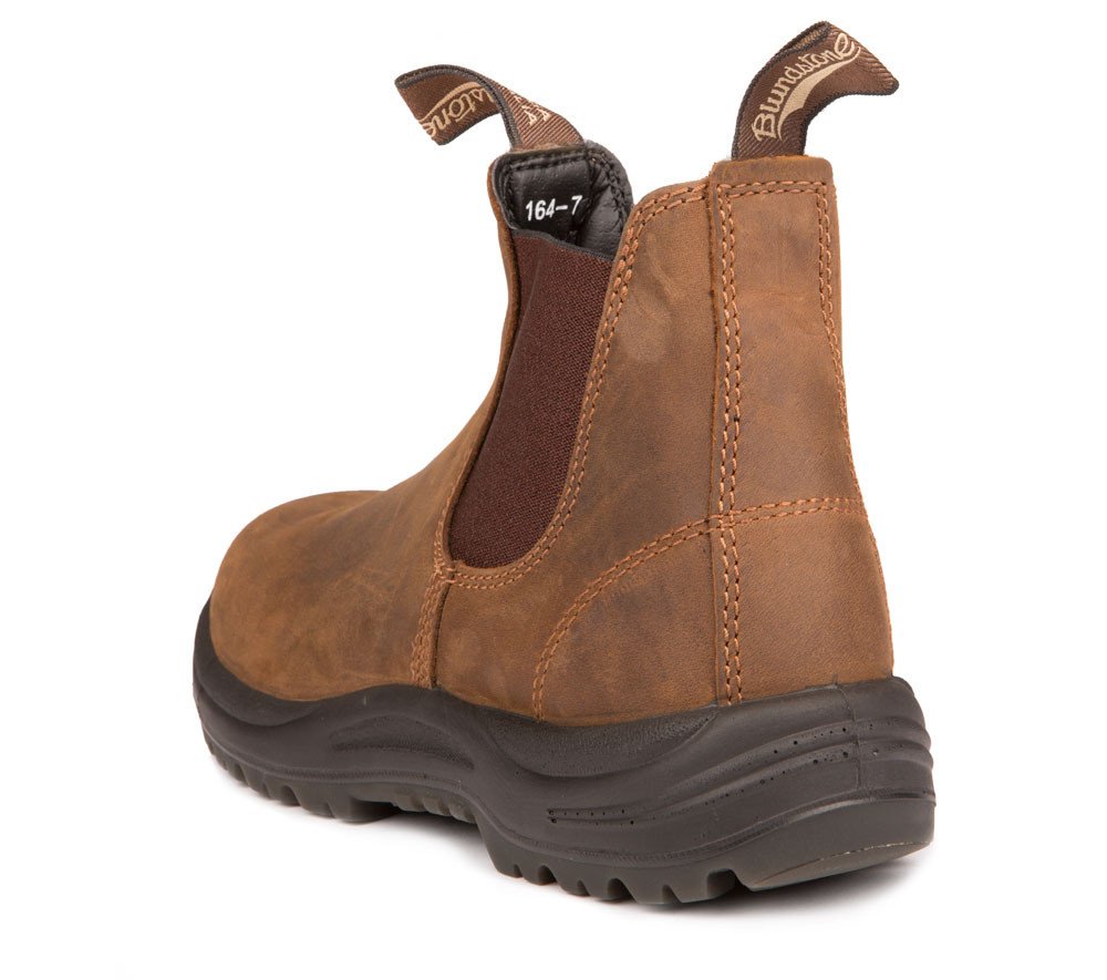 BLUNDSTONE 164  WORK & SAFETY  CRAZY HORSE BROWN