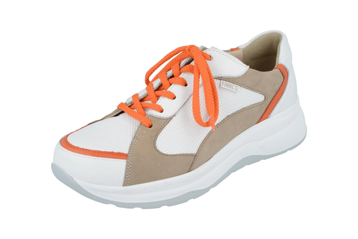 FINN COMFORT PICCADILLY BLANC/ORANGE