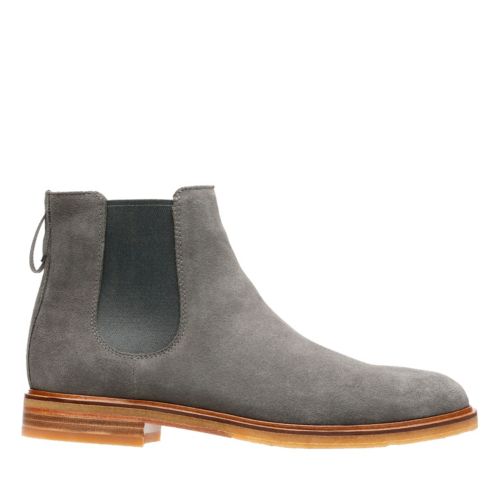 CLARKDALE GOBI GREY SUEDE