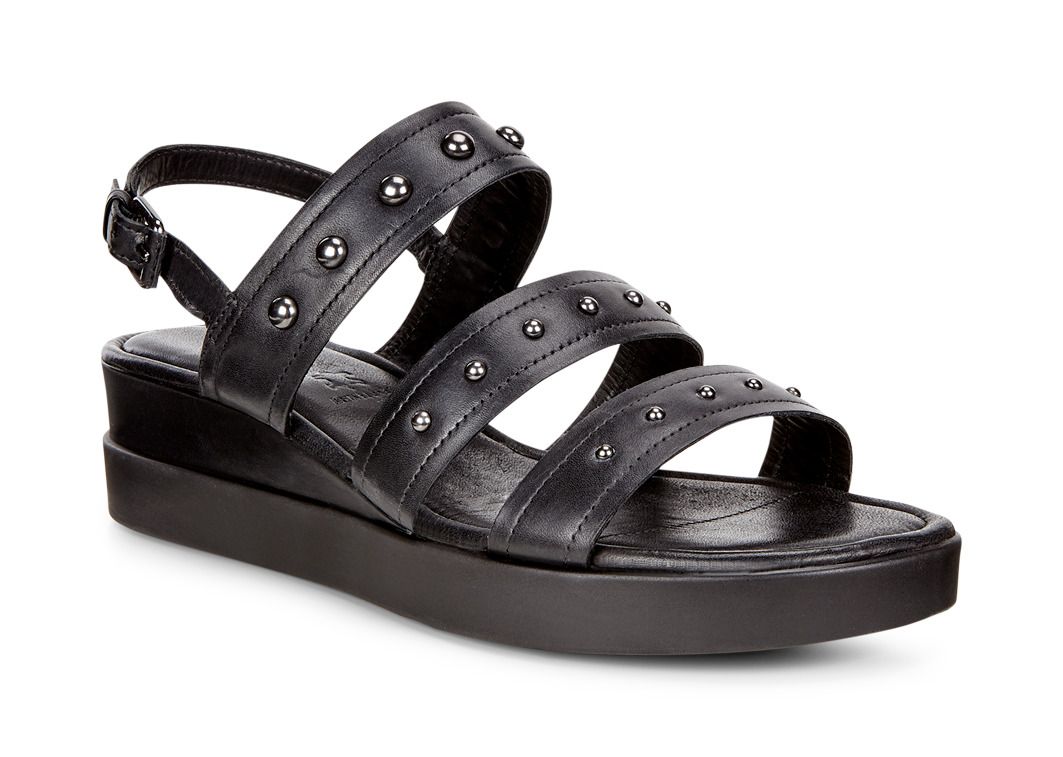 SANDALES ECCO TOUCH PLATEAU NOIRES NOVA