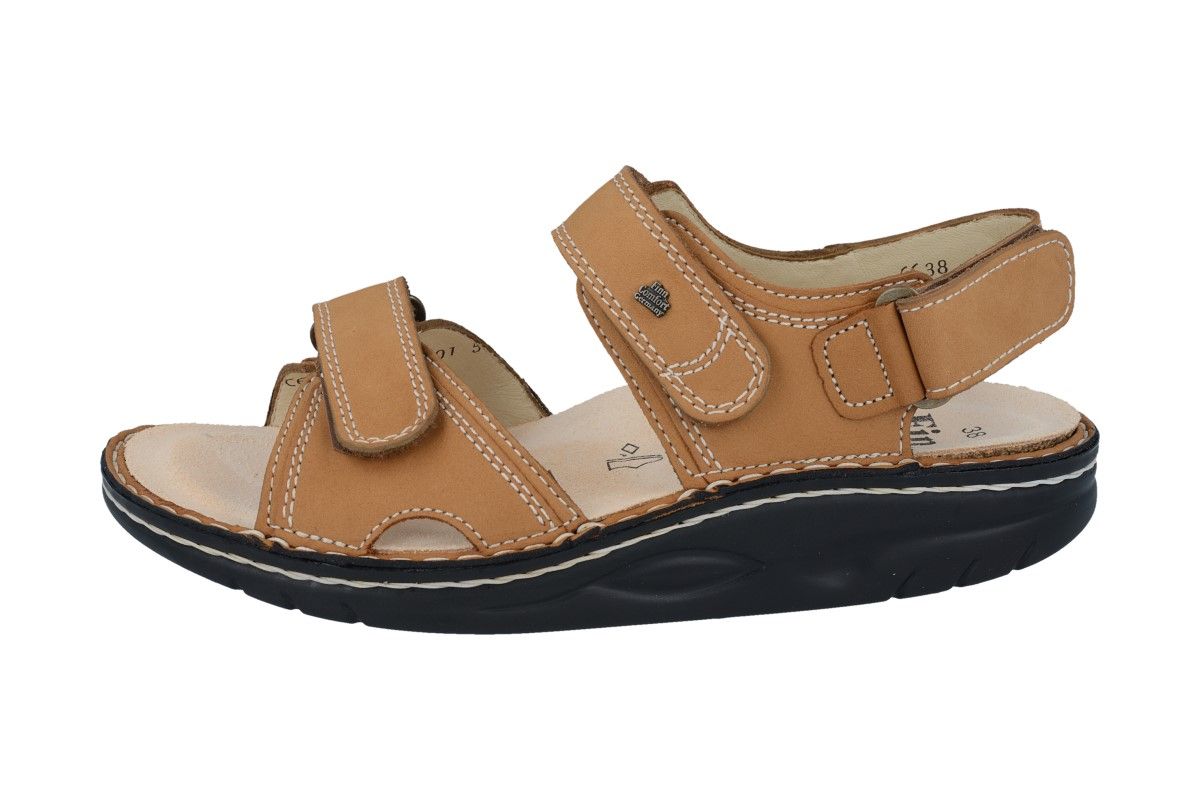 SANDALE À BASCULE FINN COMFORT YUMA EN NUBUCK AMANDE