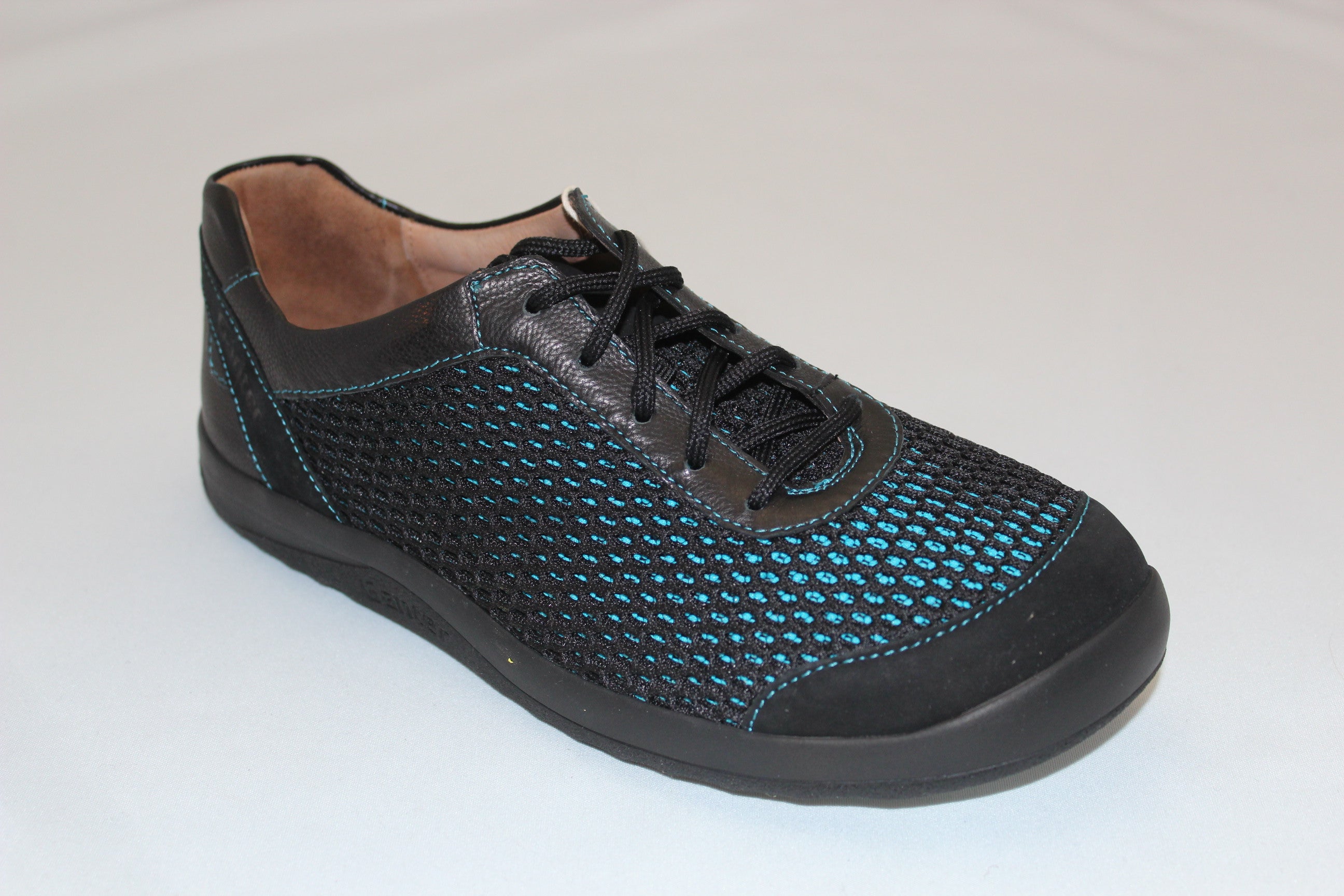 GANTER BAREFOOT TURKIS BLACK MESH LEATHER