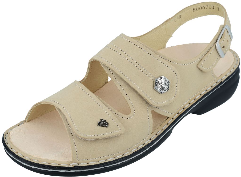 SANDALE FINN COMFORT MILOS NUBUCK IVOIRE