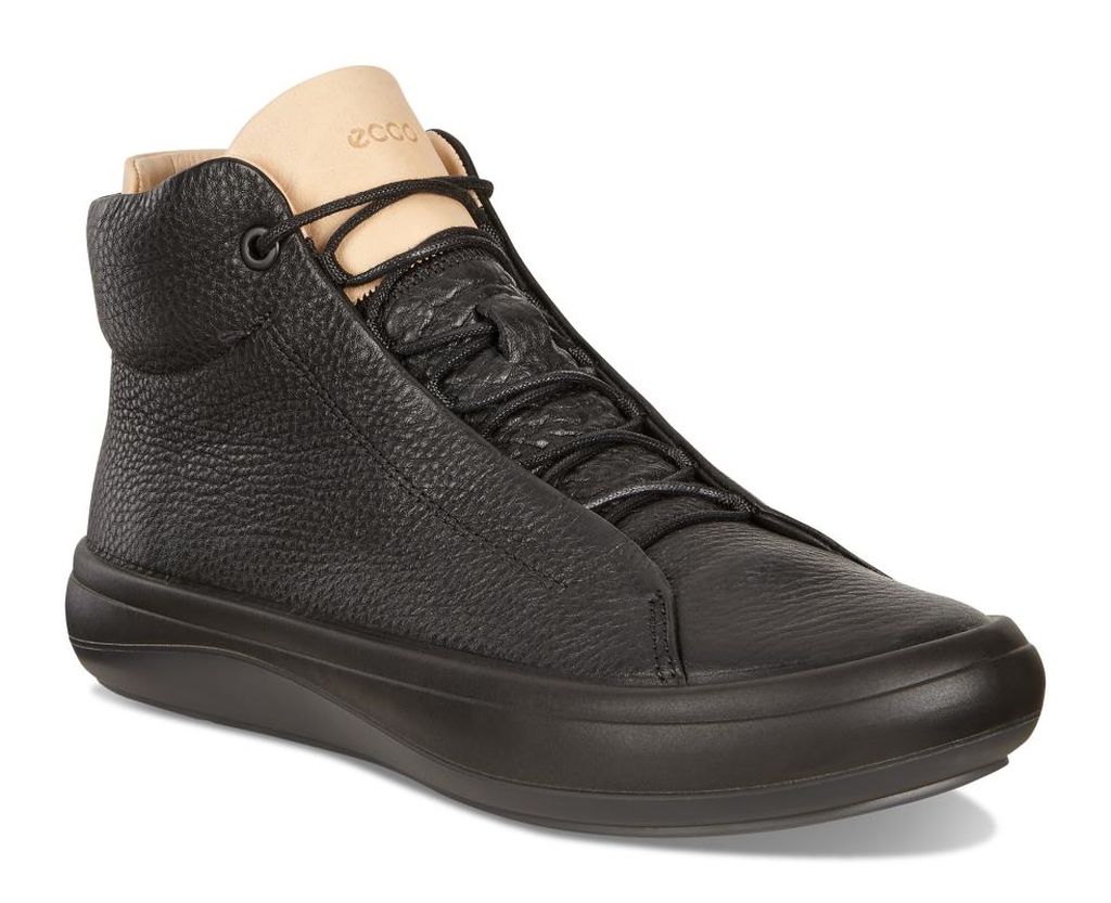 ECCO HOMMES KINHIN MID NOIR/ VEG TAN HESTIA/ SOUNDWAVE