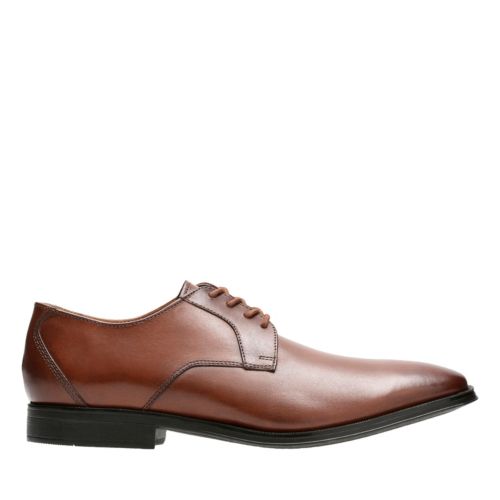 CLARKGILMAN LACE DARK TAN LEATHER