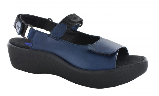 SANDALE WOLKY JEWEL EN CUIR VÉGÉTALIEN BLEU