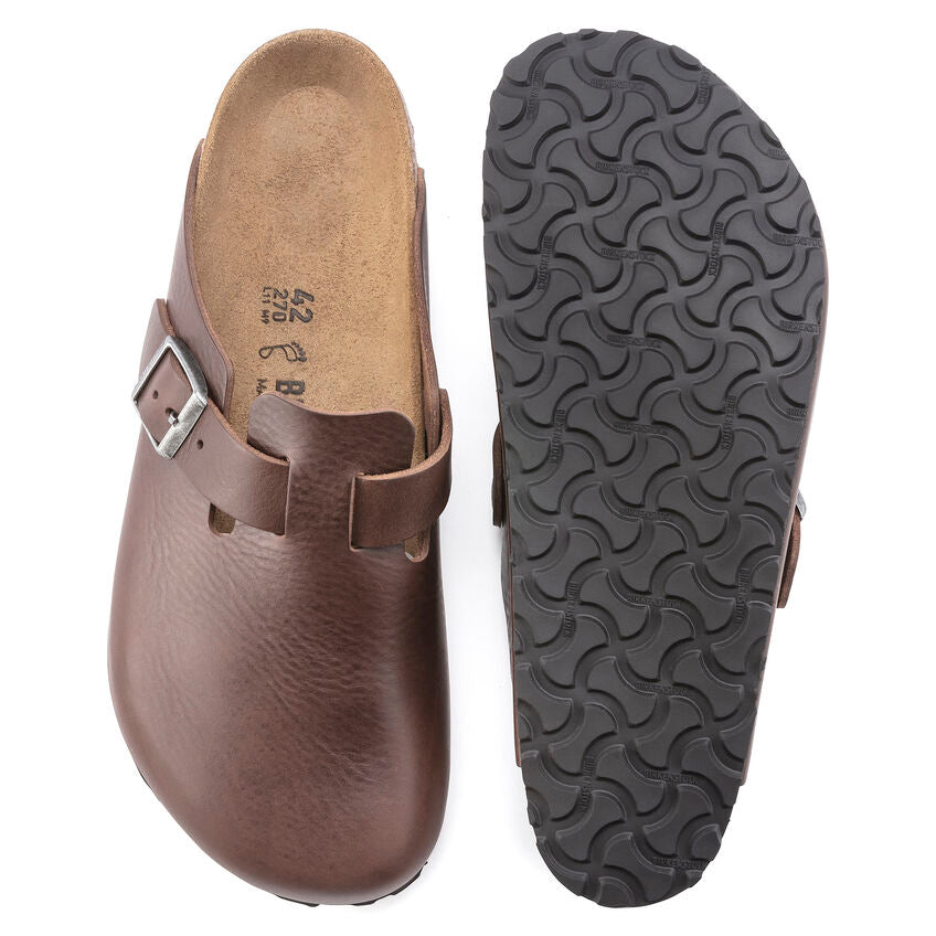 BIRKENSTOCK BOSTON GRIP VINTAGE ROAST LEATHER