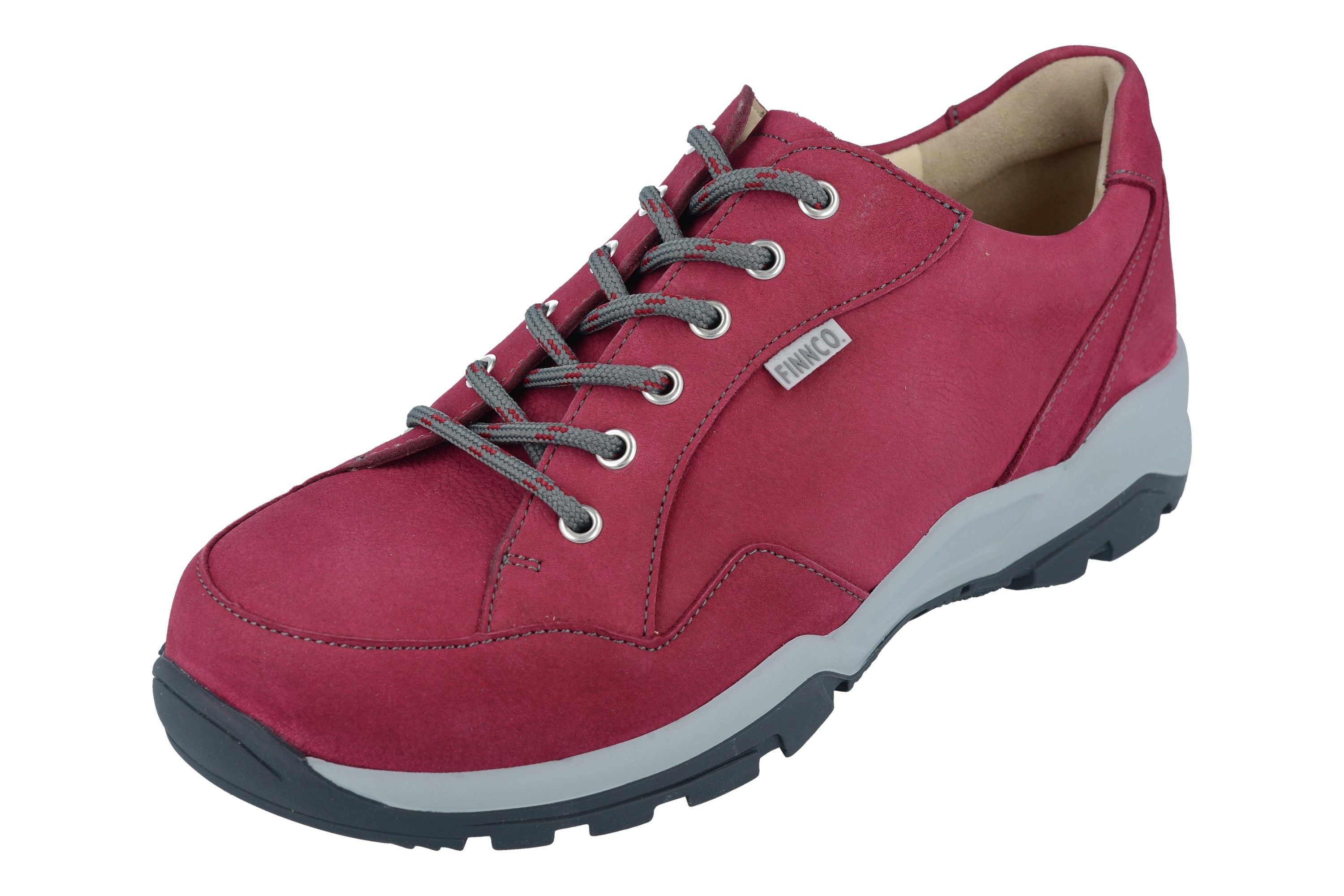 BASKETS FINN COMFORT TESSIN NUBUCK FRAMBOISE
