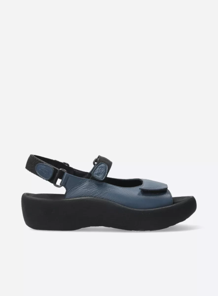 SANDALE WOLKY JEWEL EN JEAN CUIR VÉGÉTALIEN