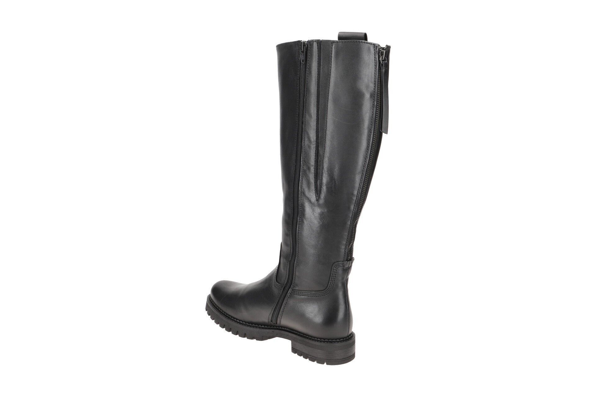 GABOR TALL BOOT WIDE CHUNKY SOLE 32-727.57 BLACK