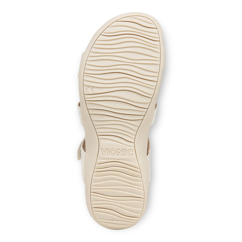 VIONIC REST AMBER PEARL SLIDE BLANC