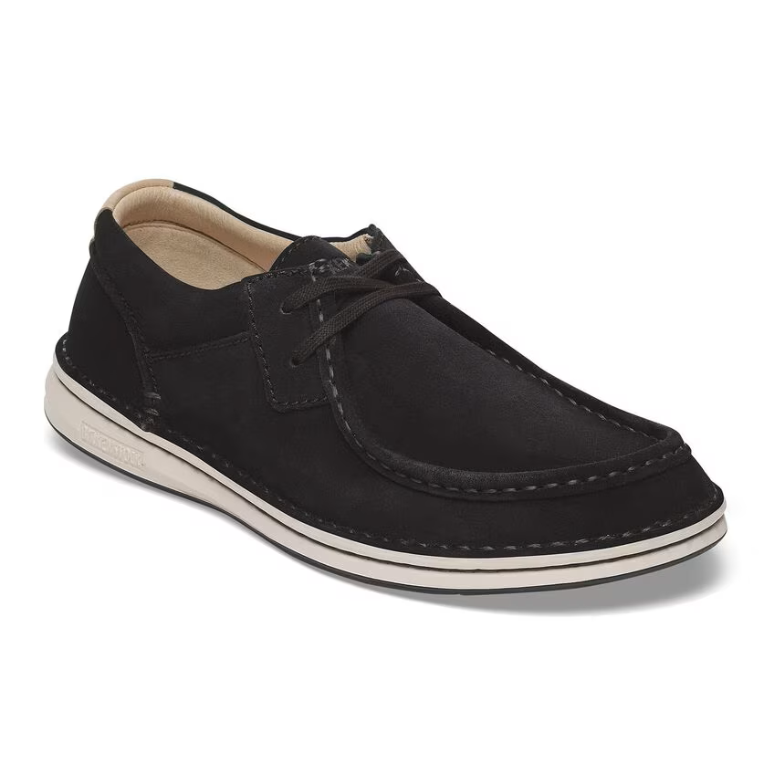 CHAUSSURES BIRKENSTOCK PASADENA À LACETS EN CUIR DAIM NOIR