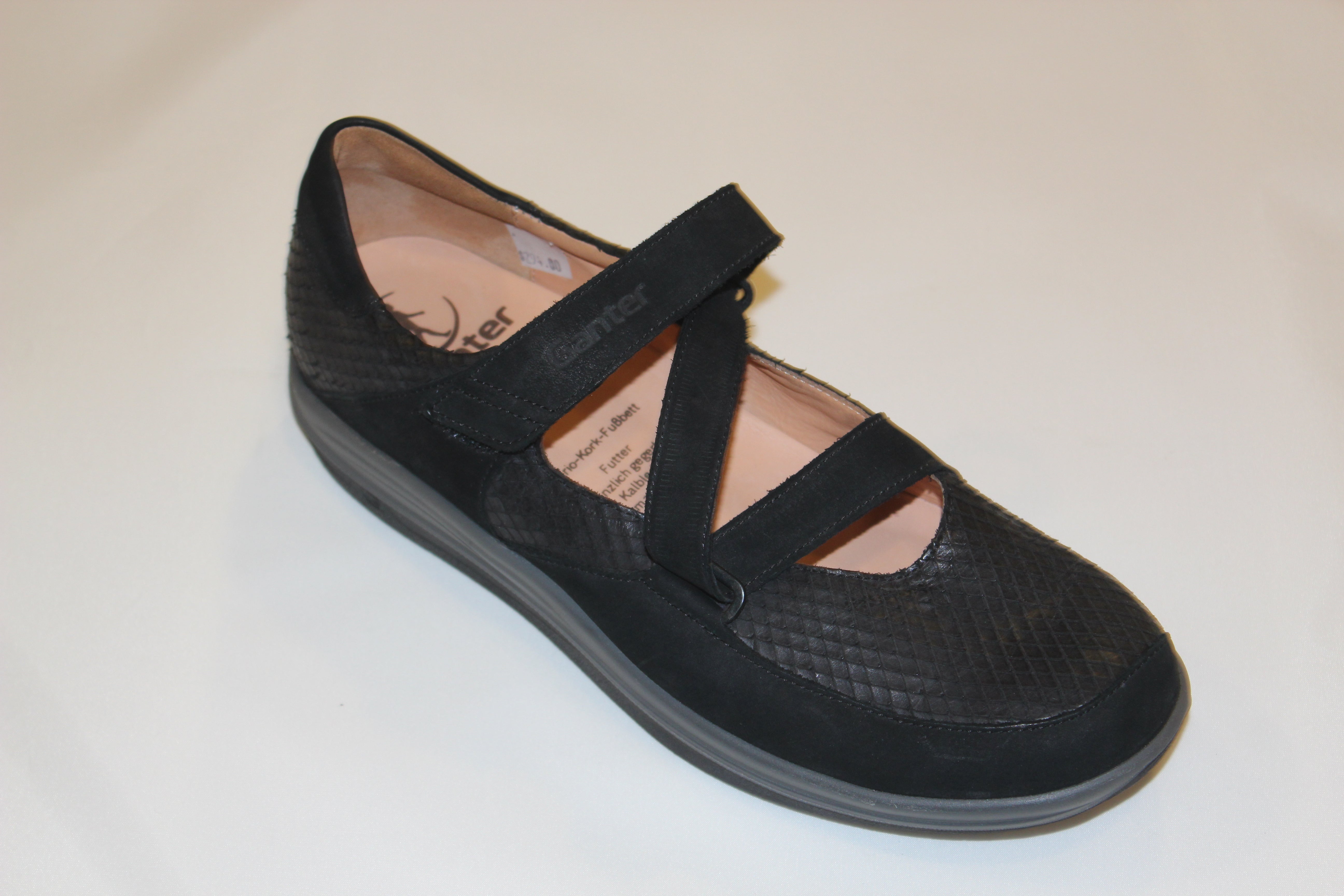 GANTER GISA BLACK VIPER NUBUCK SOUPLE
