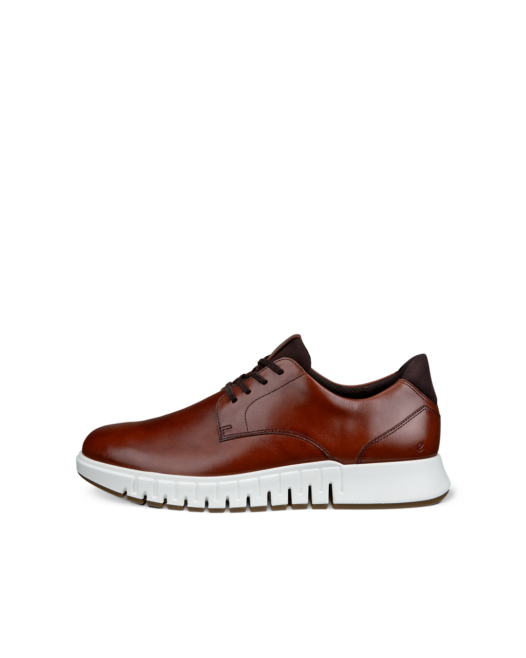 ECCO GRUUV MEN STUDIO DERBY À LACETS EN CUIR DE VISON/MOKA