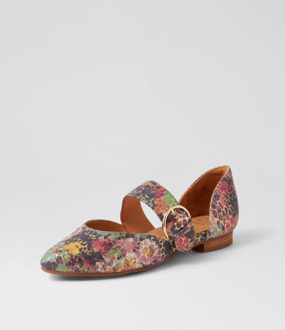 CUIR FLEURI VERT ZIERA LORAA