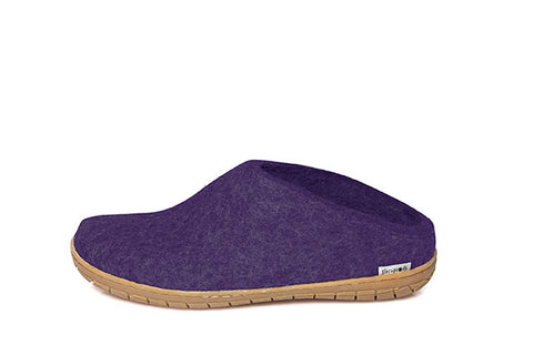 CHAUSSONS À ENFILER GLERUPS EN CUIR VIOLET