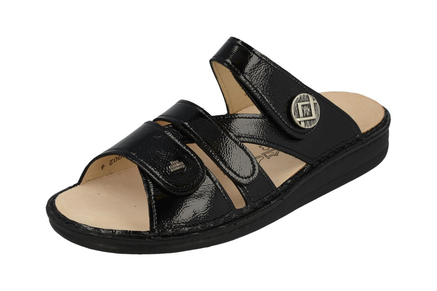 SANDALE FINN COMFORT AGUEDA NOIR VERNI