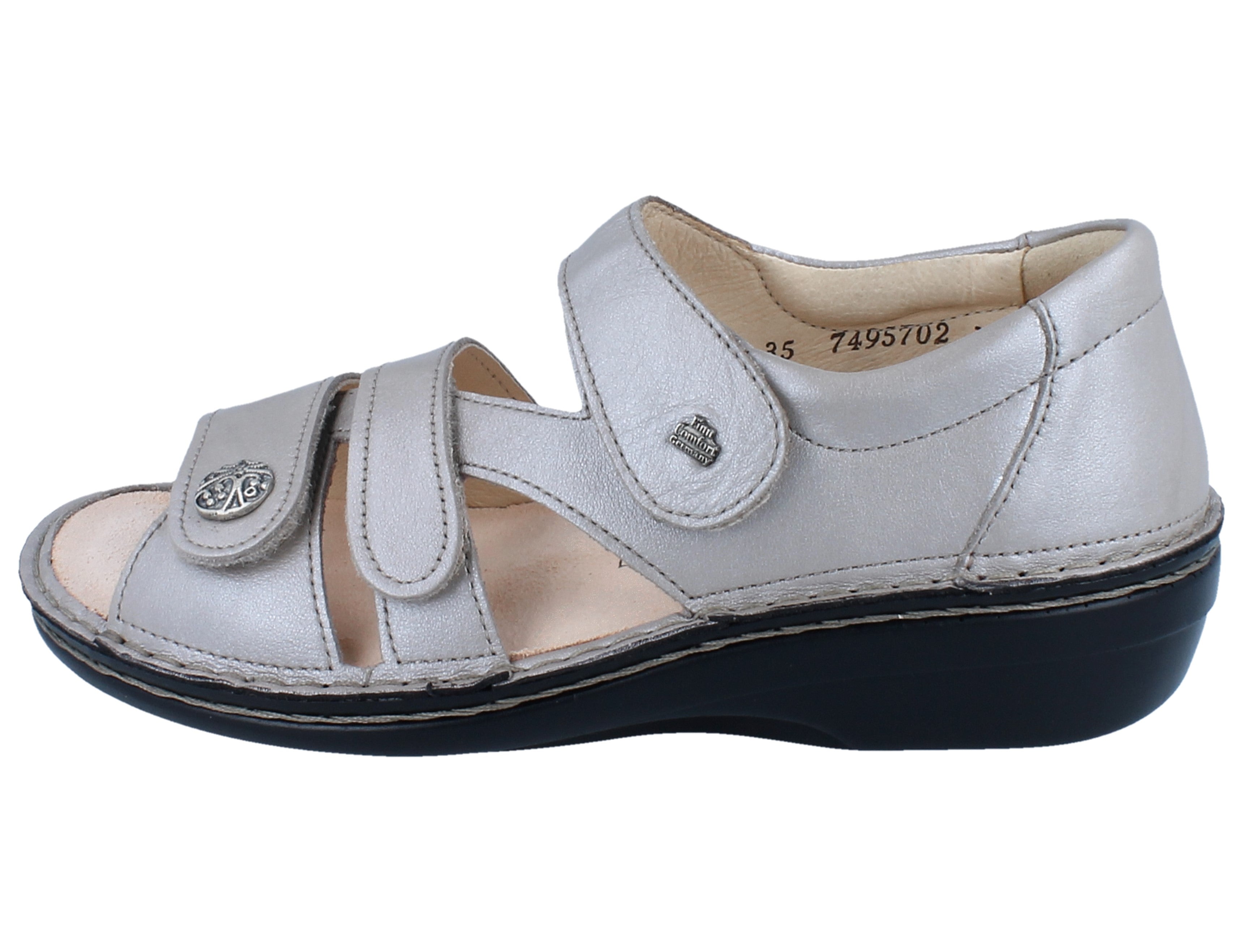 FINN COMFORT SINTRA TALON FERMÉ SOUPLE TAUPE LUXPERLA