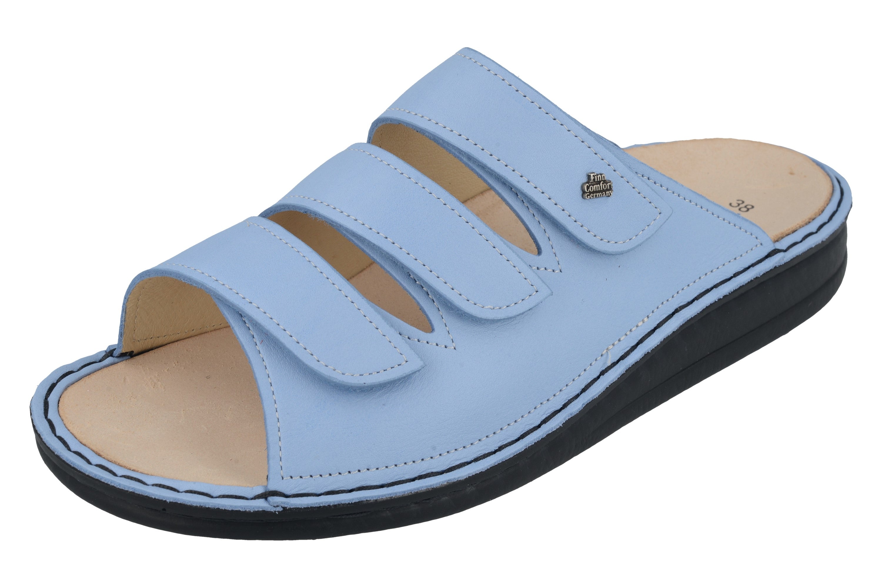 SANDALE FINN COMFORT KORFU BLEU NUBE