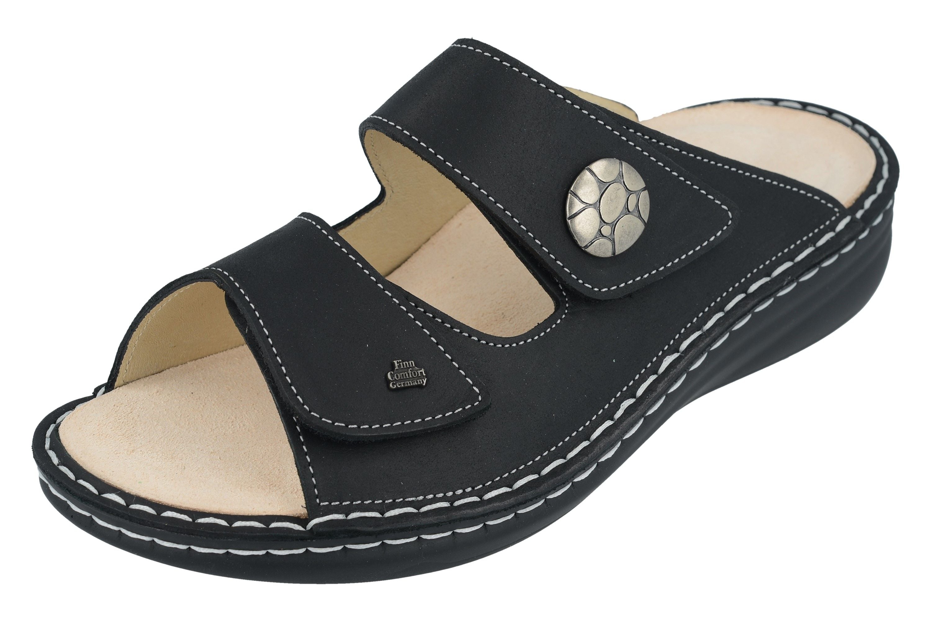 SANDALE FINN COMFORT MOOREA MELLOW SOFT NOIR SIRIO