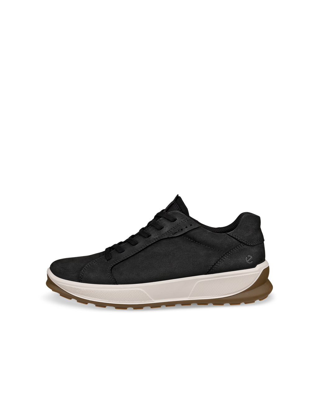 Baskets basses à lacets en cuir noir ECCO BYWAY 2.0 pour homme