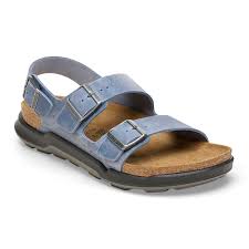 BIRKENSTOCK MILANO CT CUIR HUILÉ BLEU ÉLÉMENTAIRE