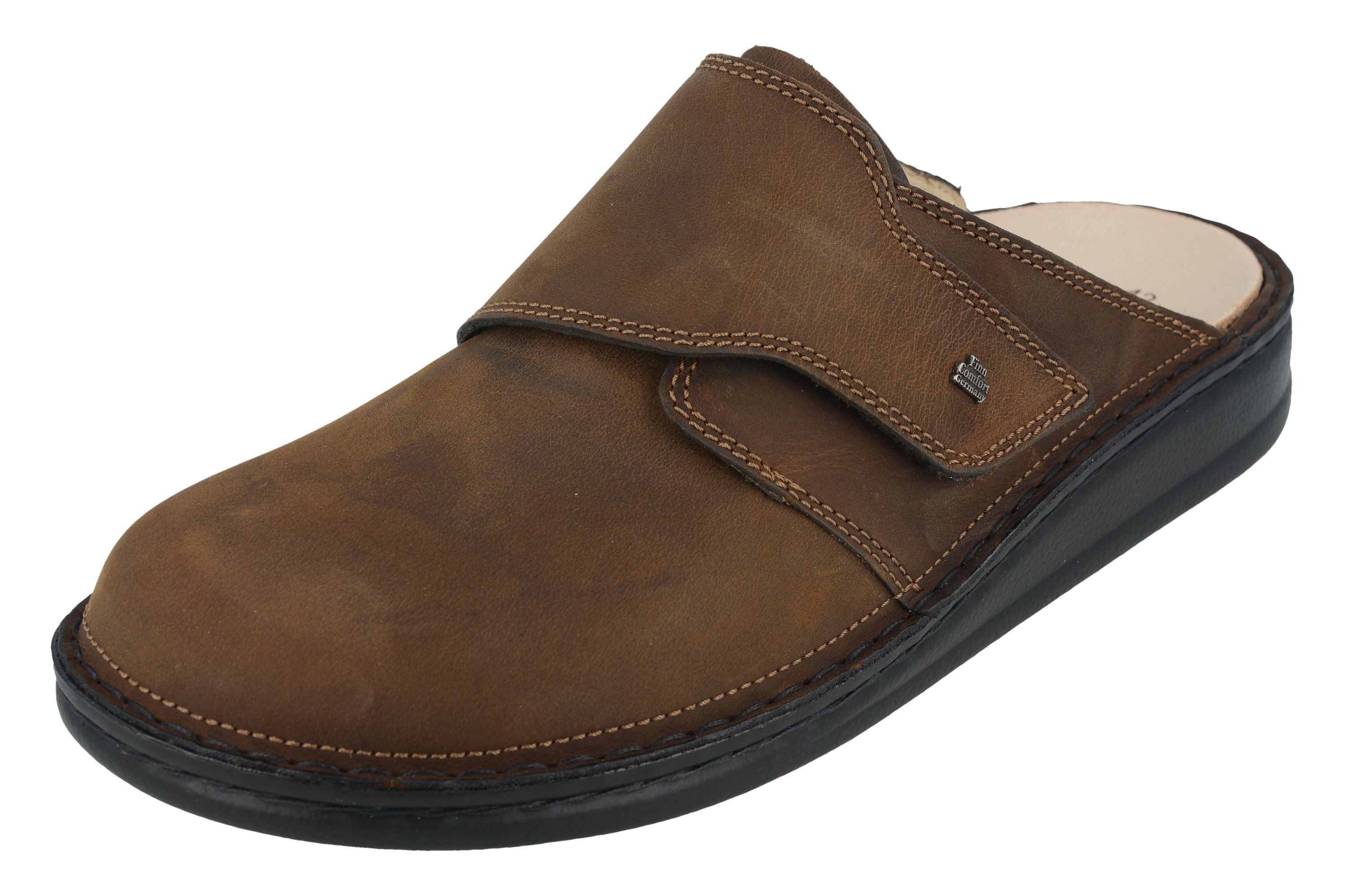FINN COMFORT AMALFI CLOG BARREL ANTIK