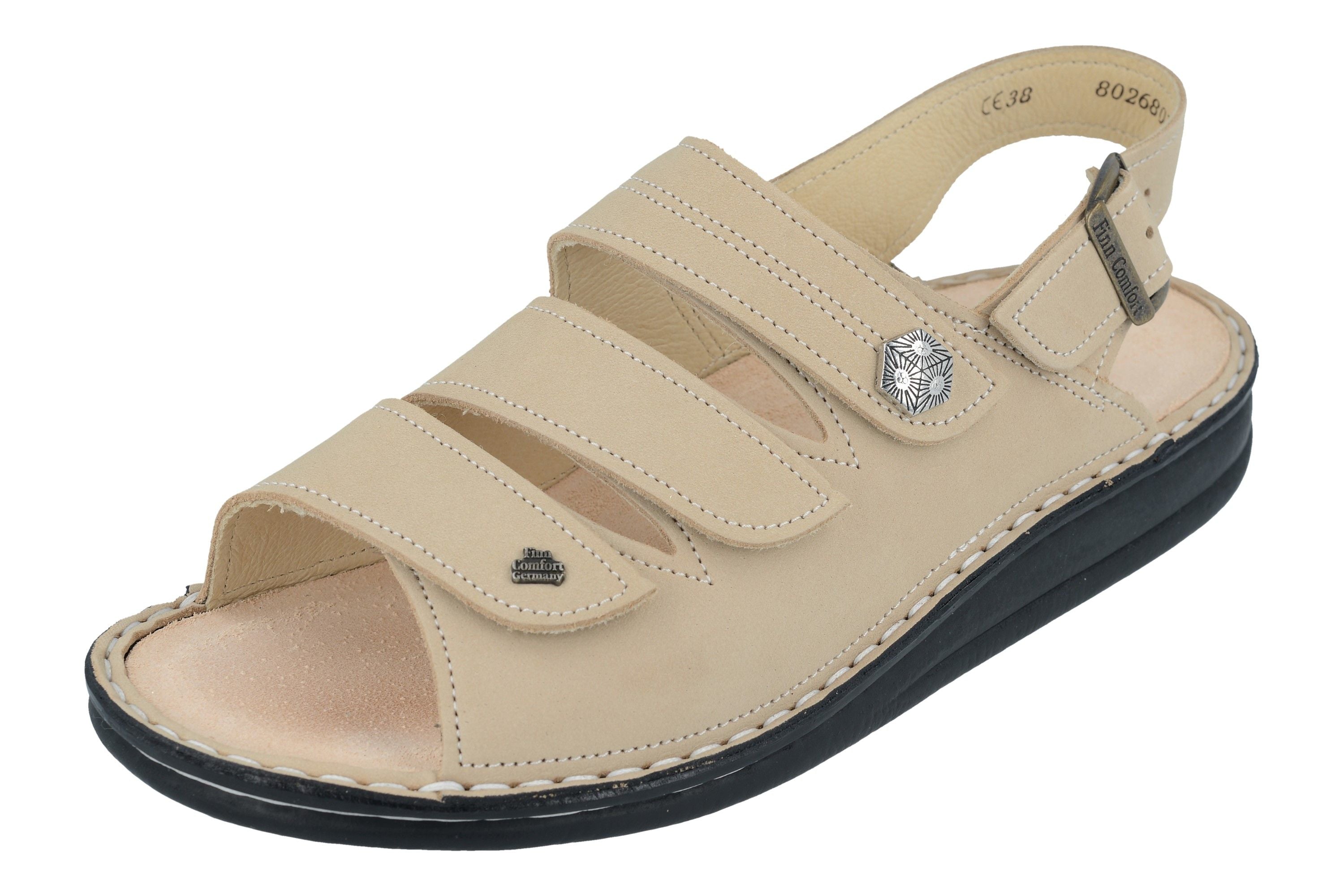 SANDALE FINN COMFORT JUIST NUBUCK DOUX IVOIRE