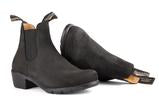 BLUNDSTONE 1960 SÉRIE FEMME À TALON EN NUBUCK NOIR