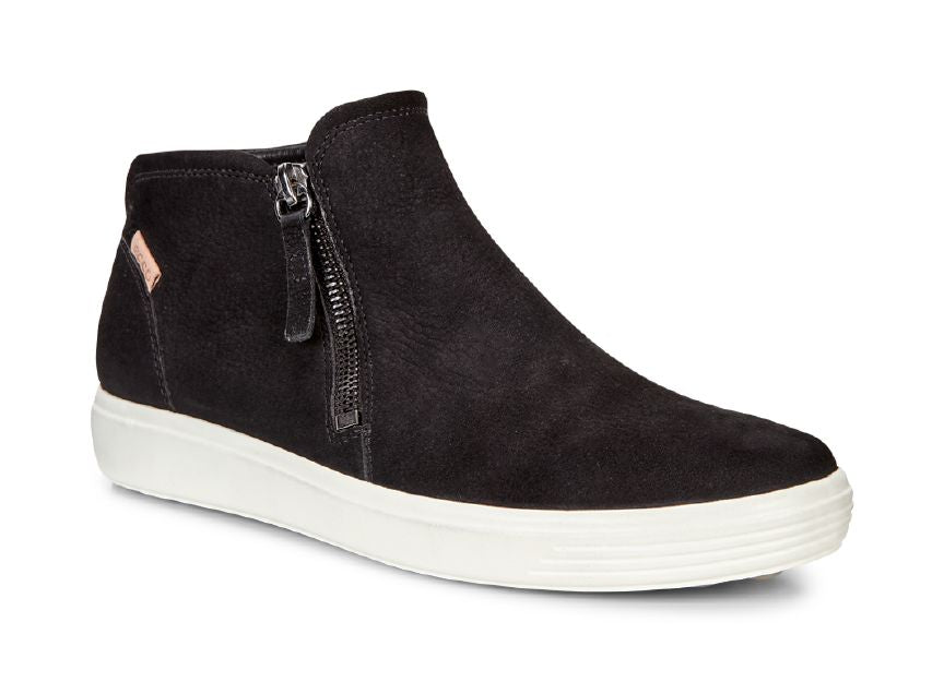ECCO SOFT 7 FEMME NOIR/POUDRE CHAGALL/SAMBAL