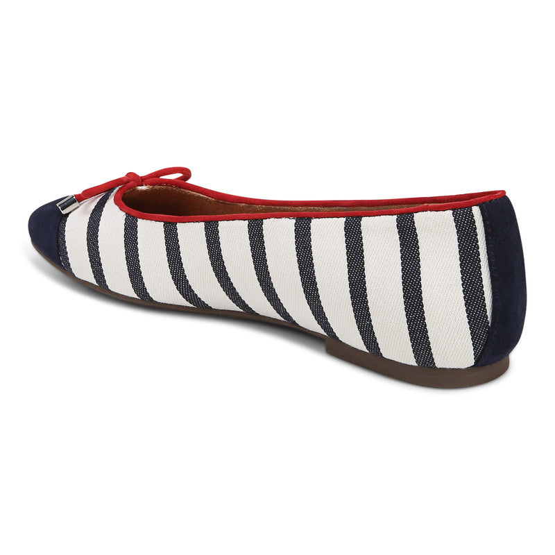 VIONIC JACINTH KLARA BLEU MARINE RAYURES BLANCHES