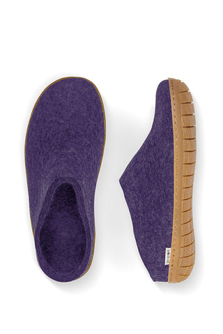 CHAUSSONS À ENFILER GLERUPS EN CUIR VIOLET