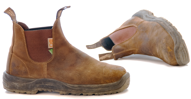 BLUNDSTONE 164  WORK & SAFETY  CRAZY HORSE BROWN