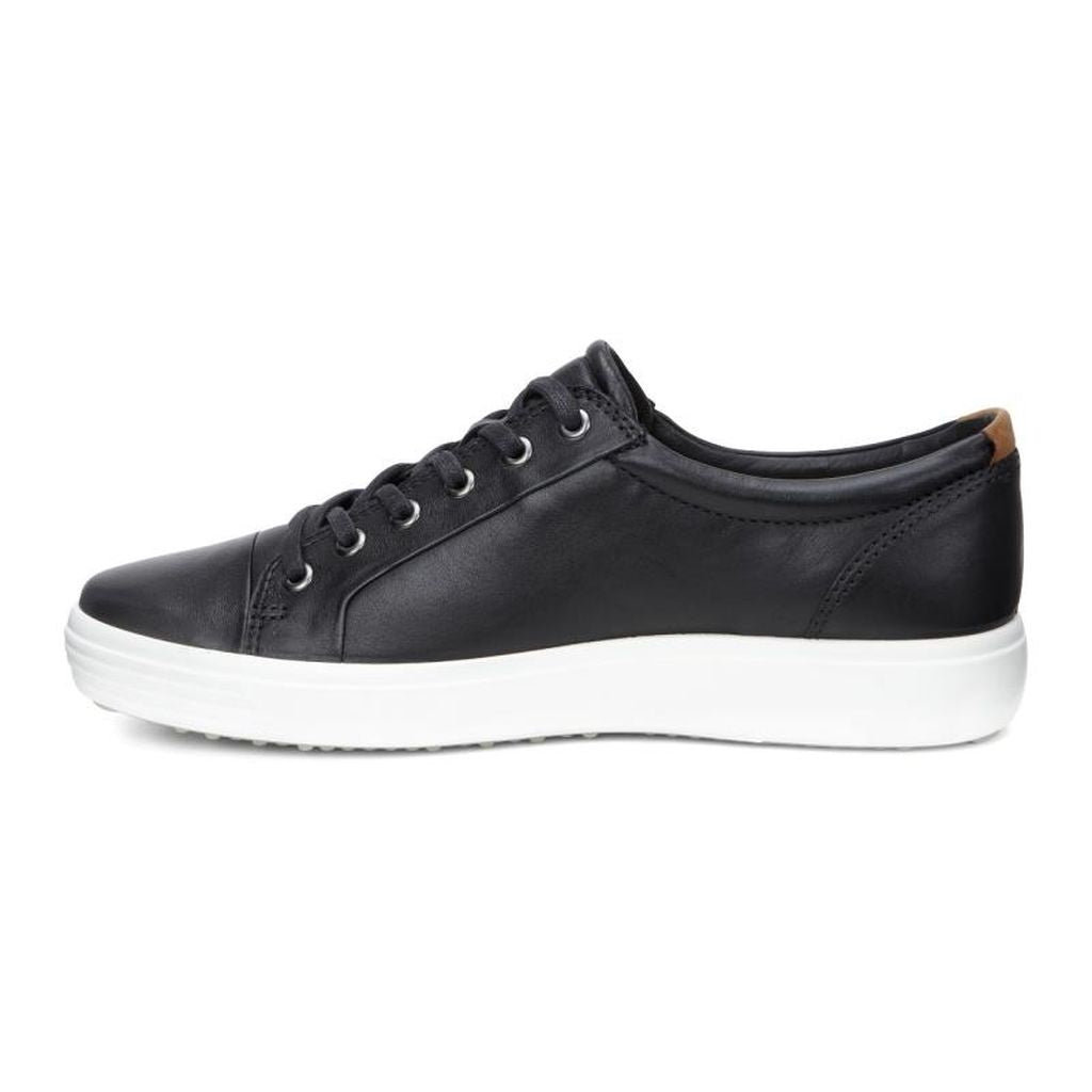 Baskets à lacets ECCO SOFT 7 M en cuir noir DROID